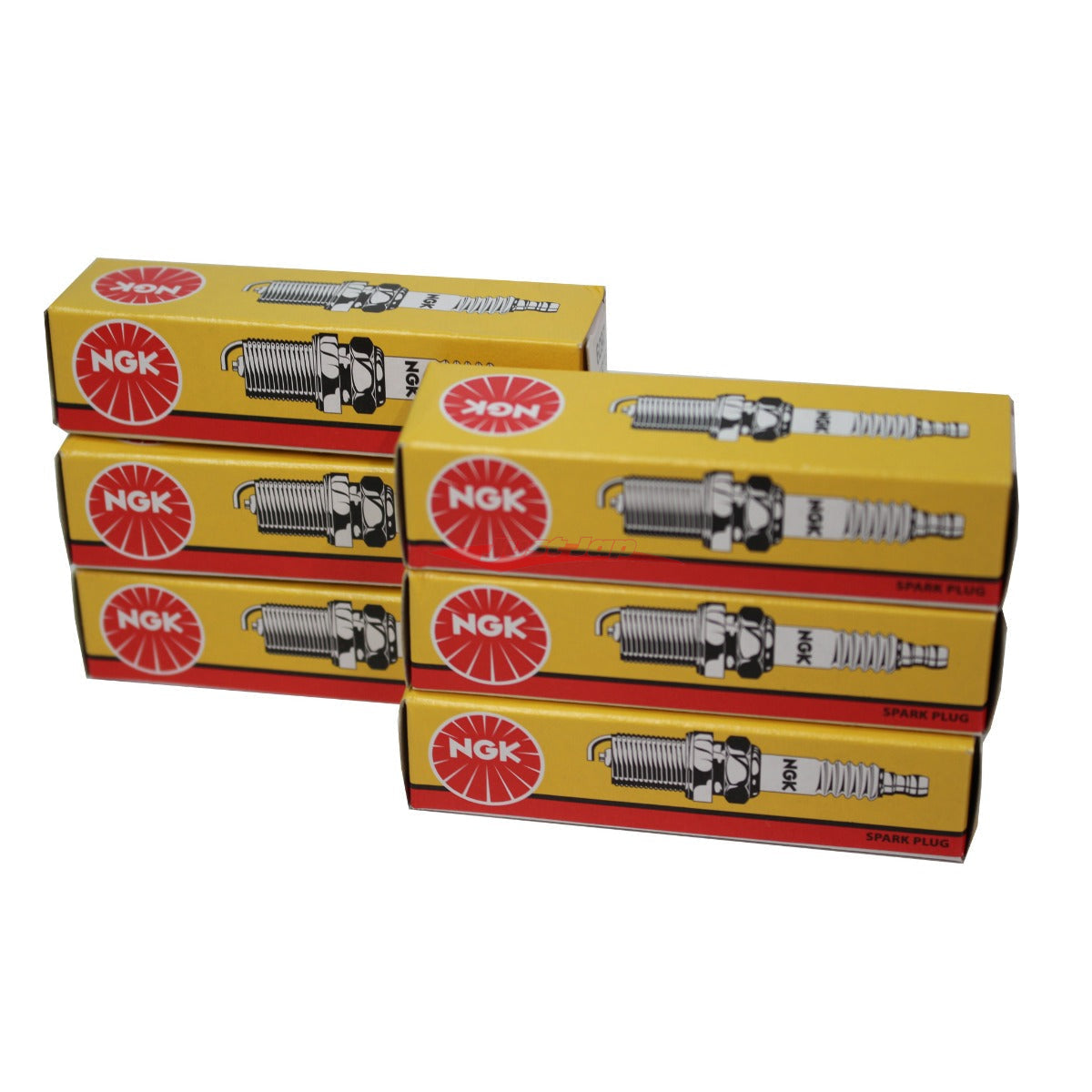 NGK BCPR6ES Standard Spark Plug Set (6pce) fits Nissan RB20/RB25/RB26